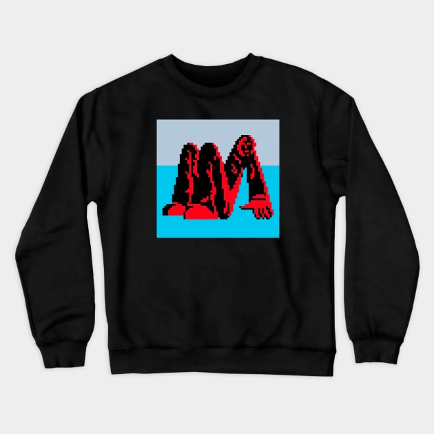 Man alive 8 bit Crewneck Sweatshirt by Kopi Aiko Art